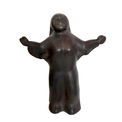 Figur Gebet Orante Bronze